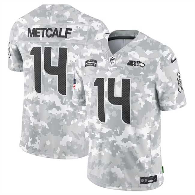 Men's Seattle Seahawks #14 DK Metcalf 2024 Arctic Camo Salute To Service Limited Stitched Jersey Dyin,We sell and wholesale Men's Seattle Seahawks #14 DK Metcalf 2024 Arctic Camo Salute To Service Limited Stitched Jersey Dyin on line form chian!
